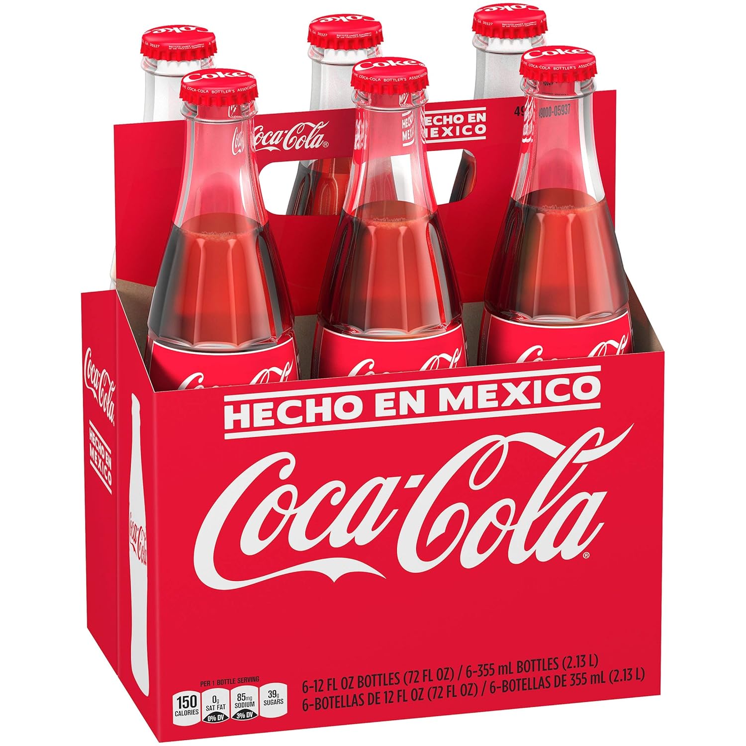 Mexican Coke Glass Bottle, 12 fl oz, 6 Pack Pack of 7