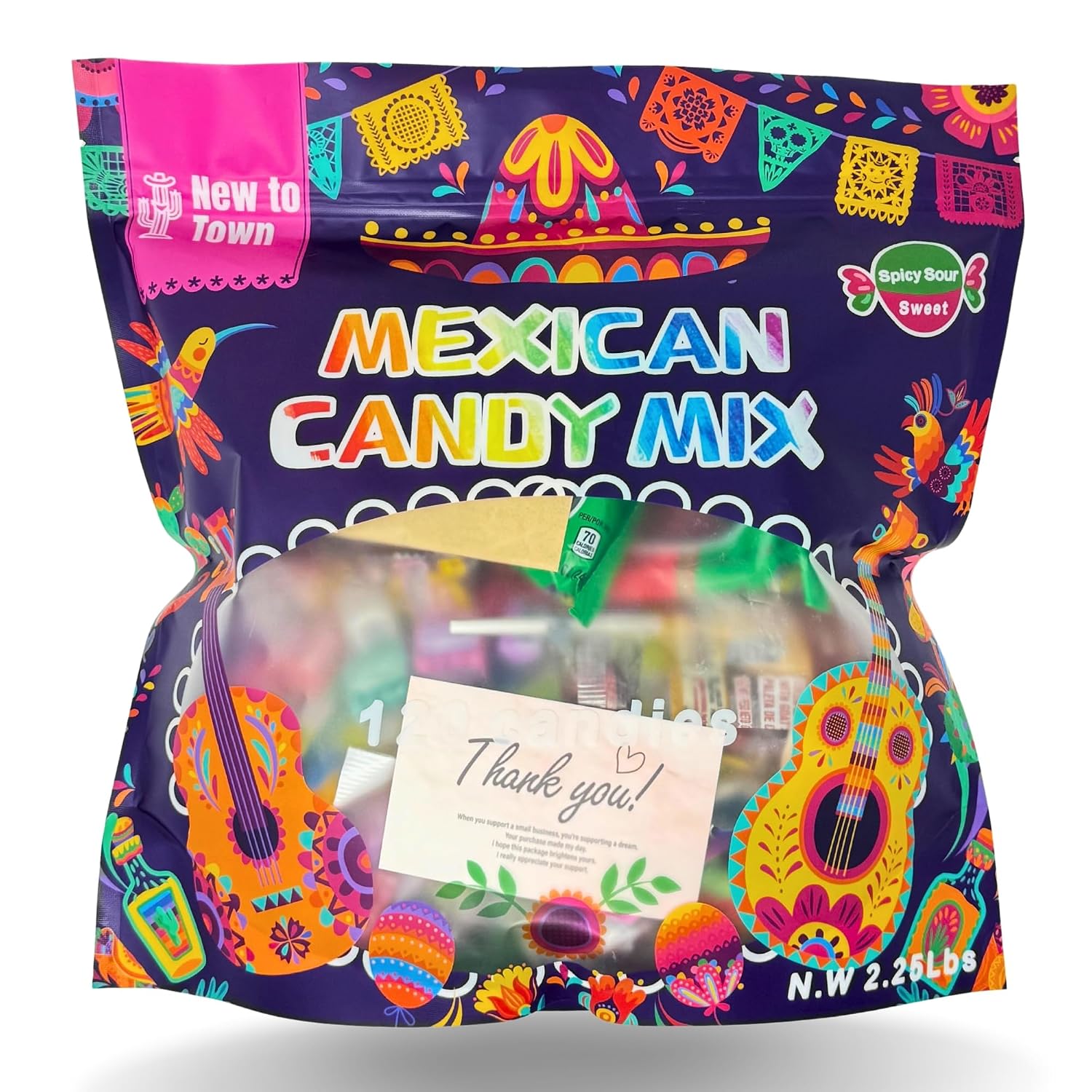 Mexican Candy Variety Pack, 120 Pieces – Authentic Dulces Mexicanos Assortment for Piñatas, Parties & Fiestas – Includes Vero, Lucas & Pulparindo – Spicy, Sweet & Sour Mix