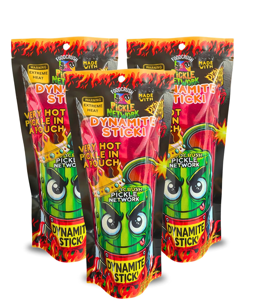 Food Crush Chamoy Pickles In A Pouch (Pack of 3) Used in the Chamoy Pickle Kit by Tiktok trend items