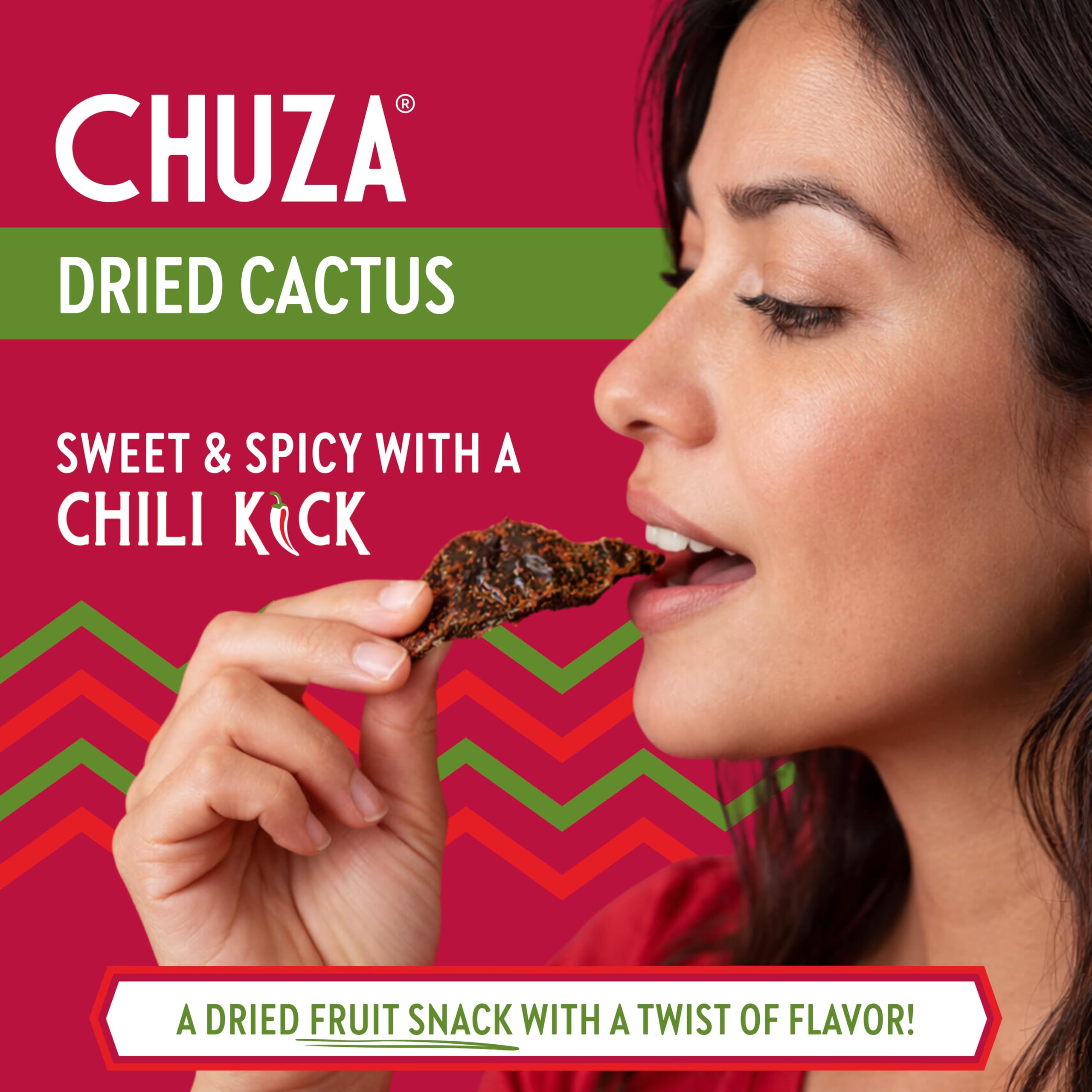 CHUZA Spicy Dried Mango Snacks Bites (4.5 oz. Pack of 2) – Mexican Candy Style Sweet Chili Dried Mango, with Chili Seasoning, Chili Powder, Dried Fruit Snacks, Spicy Snacks