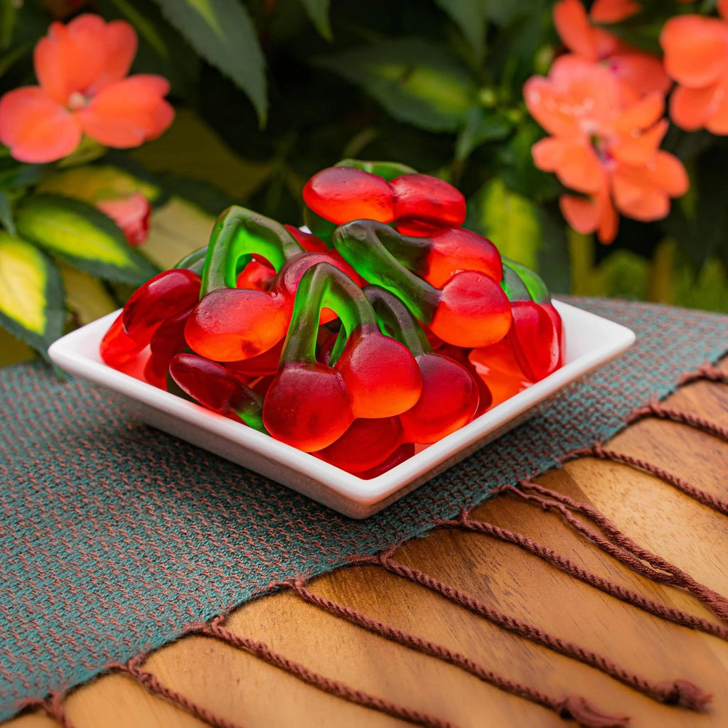 Happy Cherries Gummy Candy 2 Pound Bulk Bag - Chewy Cherry Flavored Gummi Candy for Candy Buffets, Party Treats & Snacks