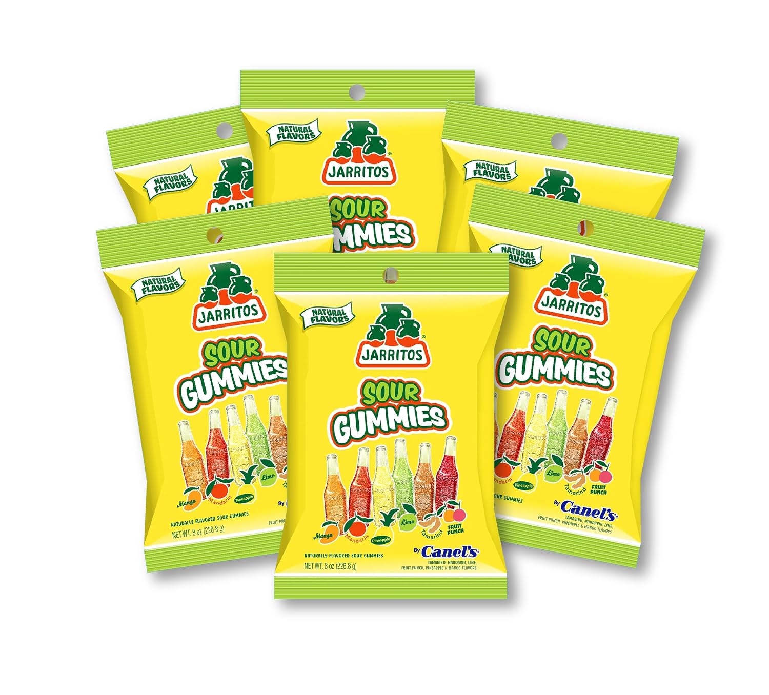 Canels Jarrito Gummies pops sour (8oz) 6pack