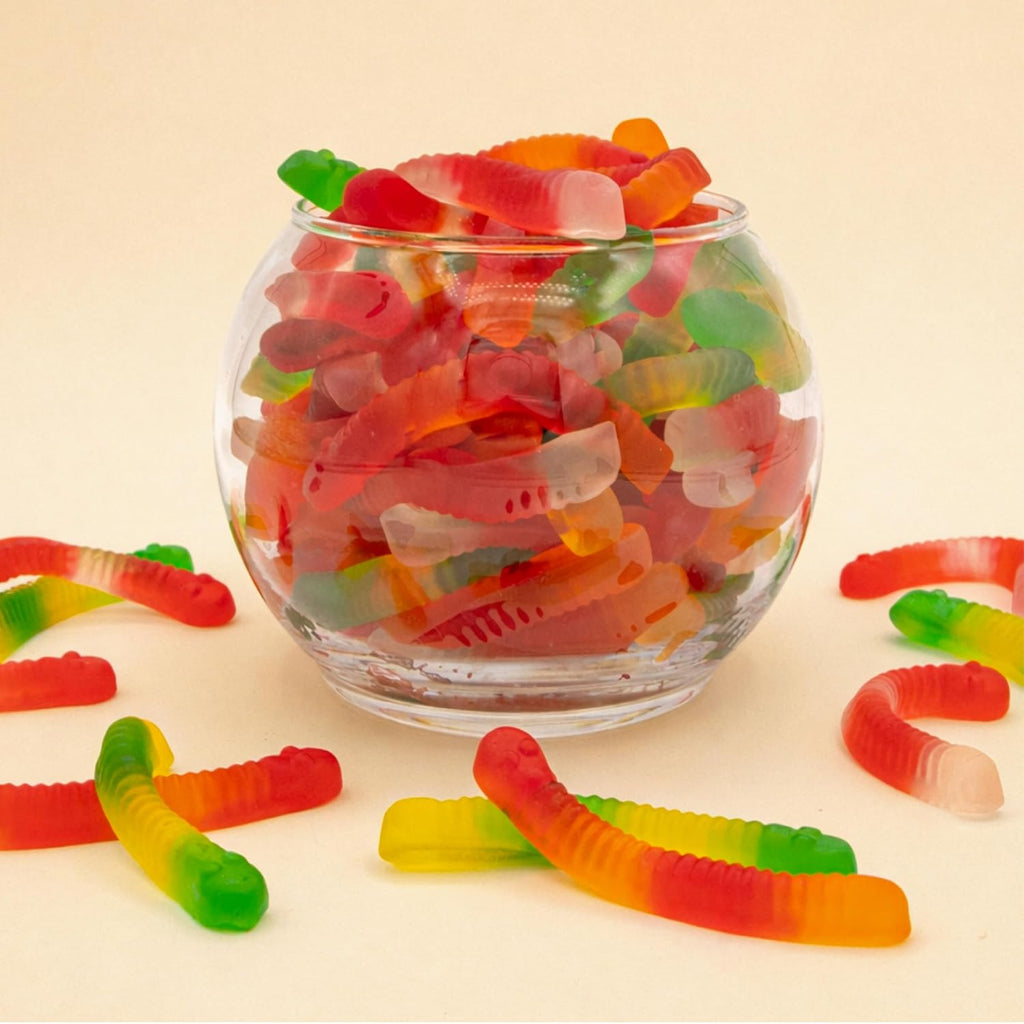 Gummy Worms | 2-Pound Bag | Bulk Gummy Candy for Snacking, Sharing, Buffets, Party Favors & Goodie Bags | Assorted Fruit Gummies | Classic Chewy Candy