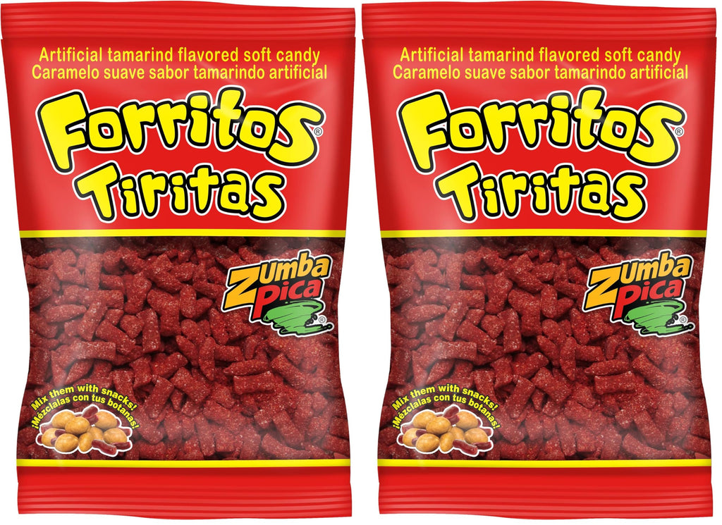 Zumba Pica Forritos Tiritas 12.3 oz (350 gr) - Tamarindo Mexican Candy - Tamarind Candy - Tamarind Sticks - Tamarindo Candy - Dulce de Tamarindo