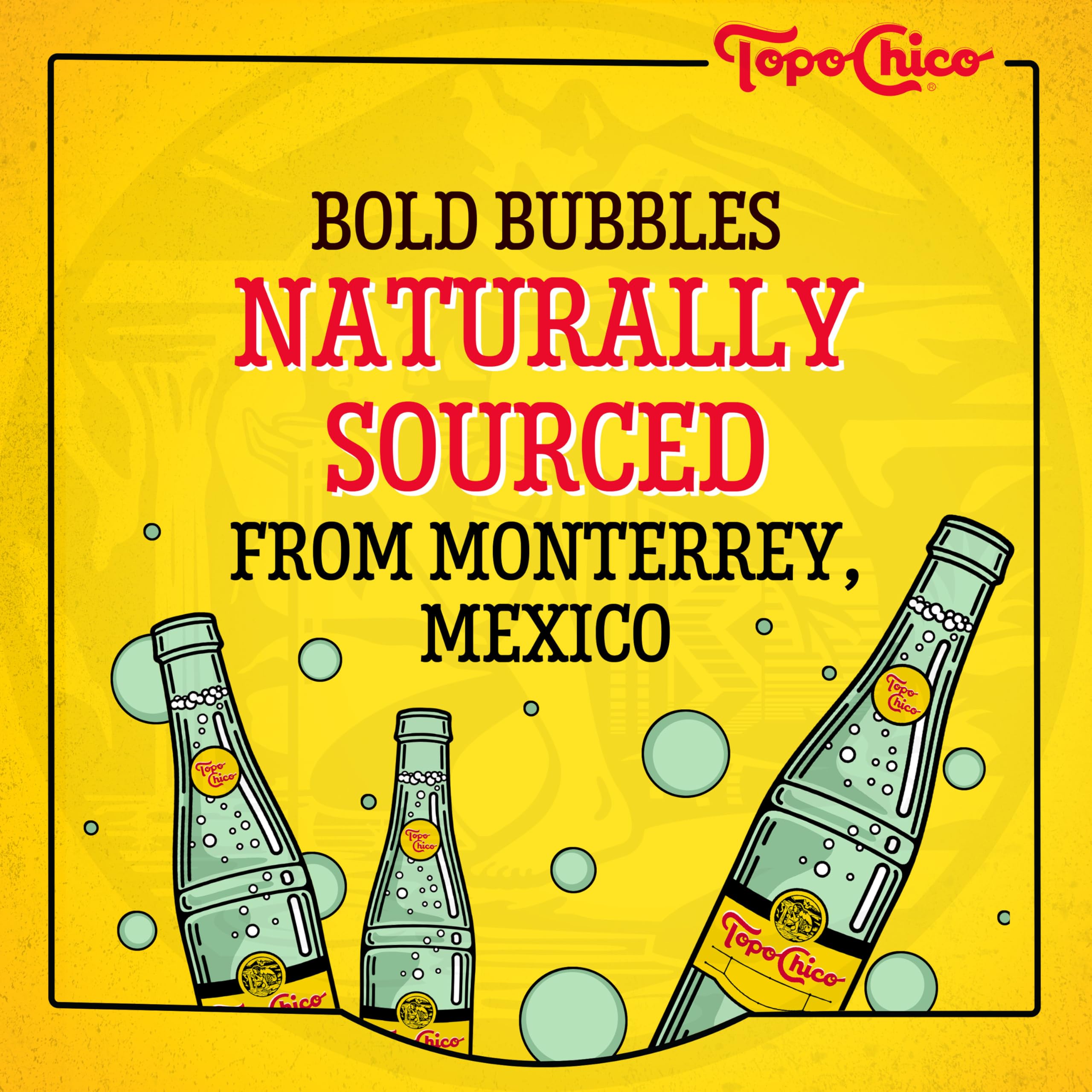 Topo Chico Sabores Lime with Mint Extract Flavored Sparkling Water, 12 fl oz Portable Cans, 8 Pack