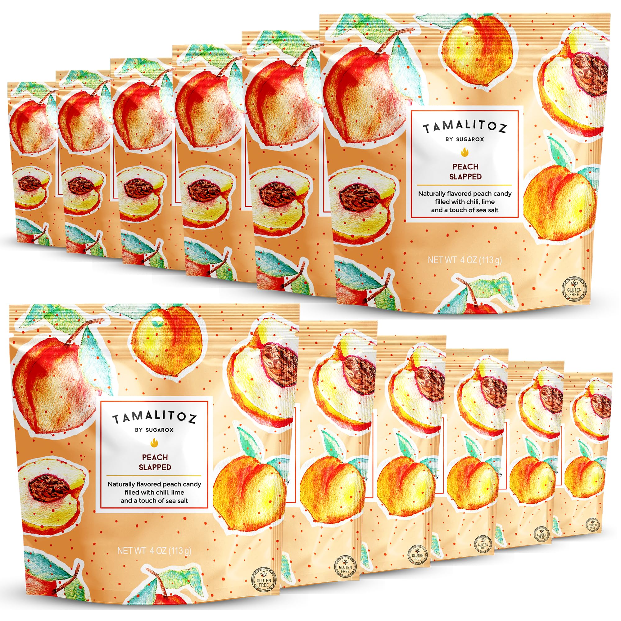 Tamalitoz Variety Pack – Spicy Mexican Hard Candy with Chile, Lime & Sea Salt, 8 Flavors: Mango, Cucumber, Tamarind, Watermelon, Pineapple, Blood Orange, Green Apple, Cherry – 8 Bags (4oz Each)