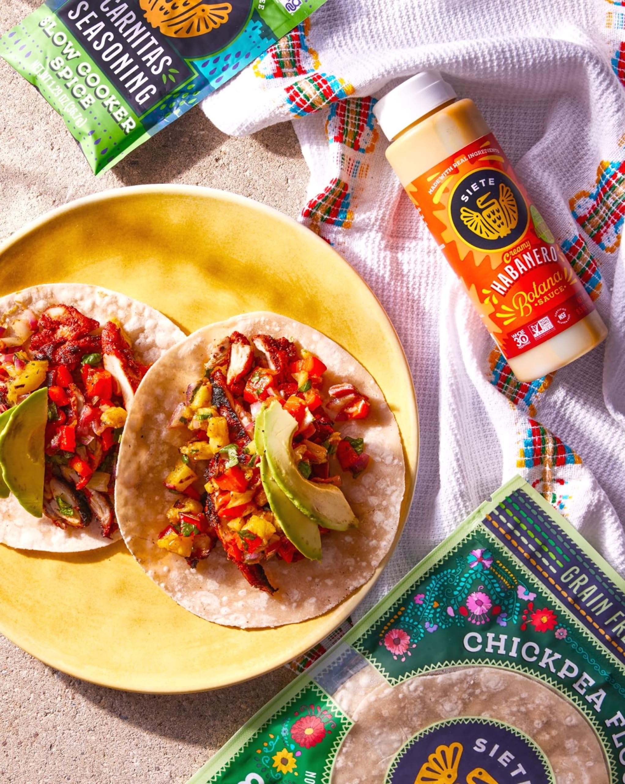 Siete Chamoy Botana Hot Sauce | Gluten Free | Vegan | Preservative Free | Non GMO | 10 Oz. Bottle (Pack of 4)