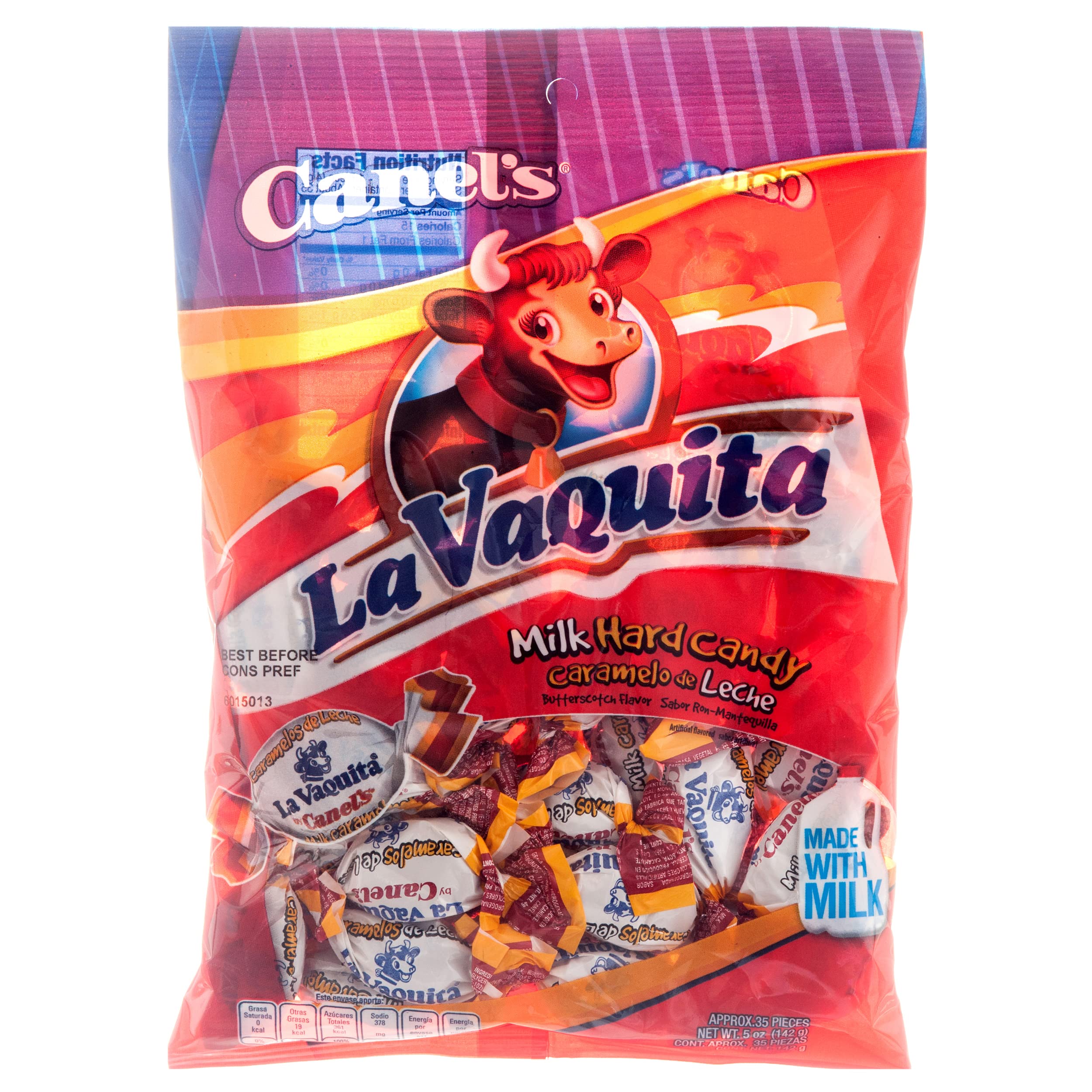 Canel's La Vaquita Chiclosos Caramelo Suave de Leche Soft Milk Caramel Mexican Candy (2 x 5 oz. Bags) 2 Pack