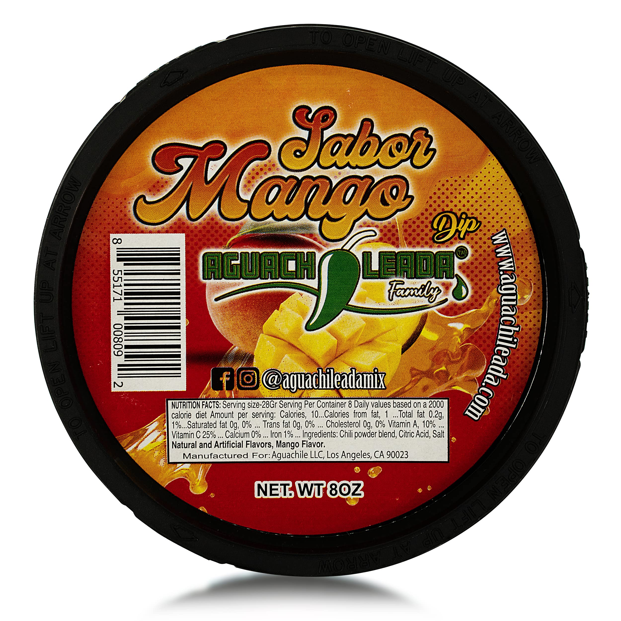 Original Aguachile Flavor Aguachileada Chamoy Dip 8 oz (1 PC) Rim Dip for Drinks Cocktails and Aguachileada!