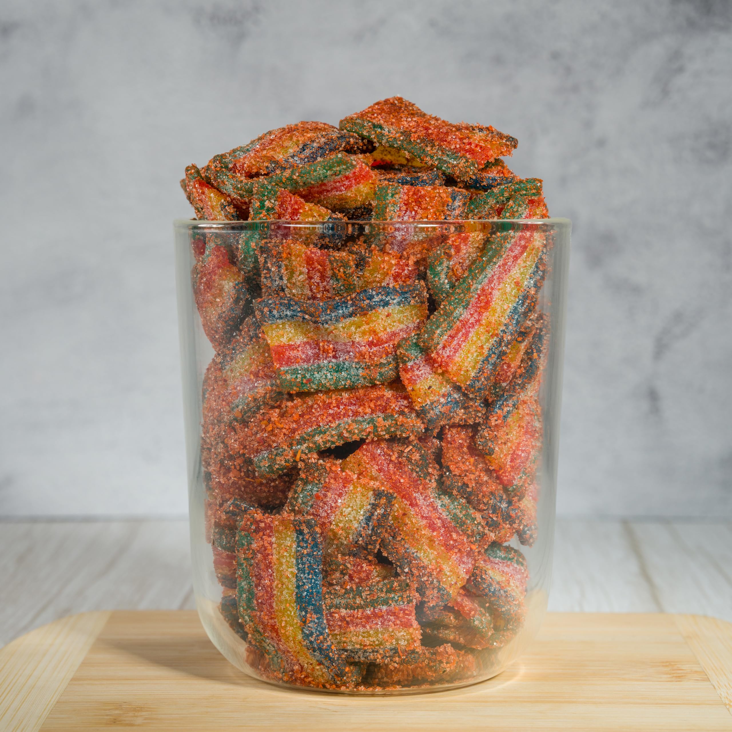 Smarty Stop Chamoy Covered Sour Gummy Candy, 2 lb Bulk Bag (Worm Gummy)