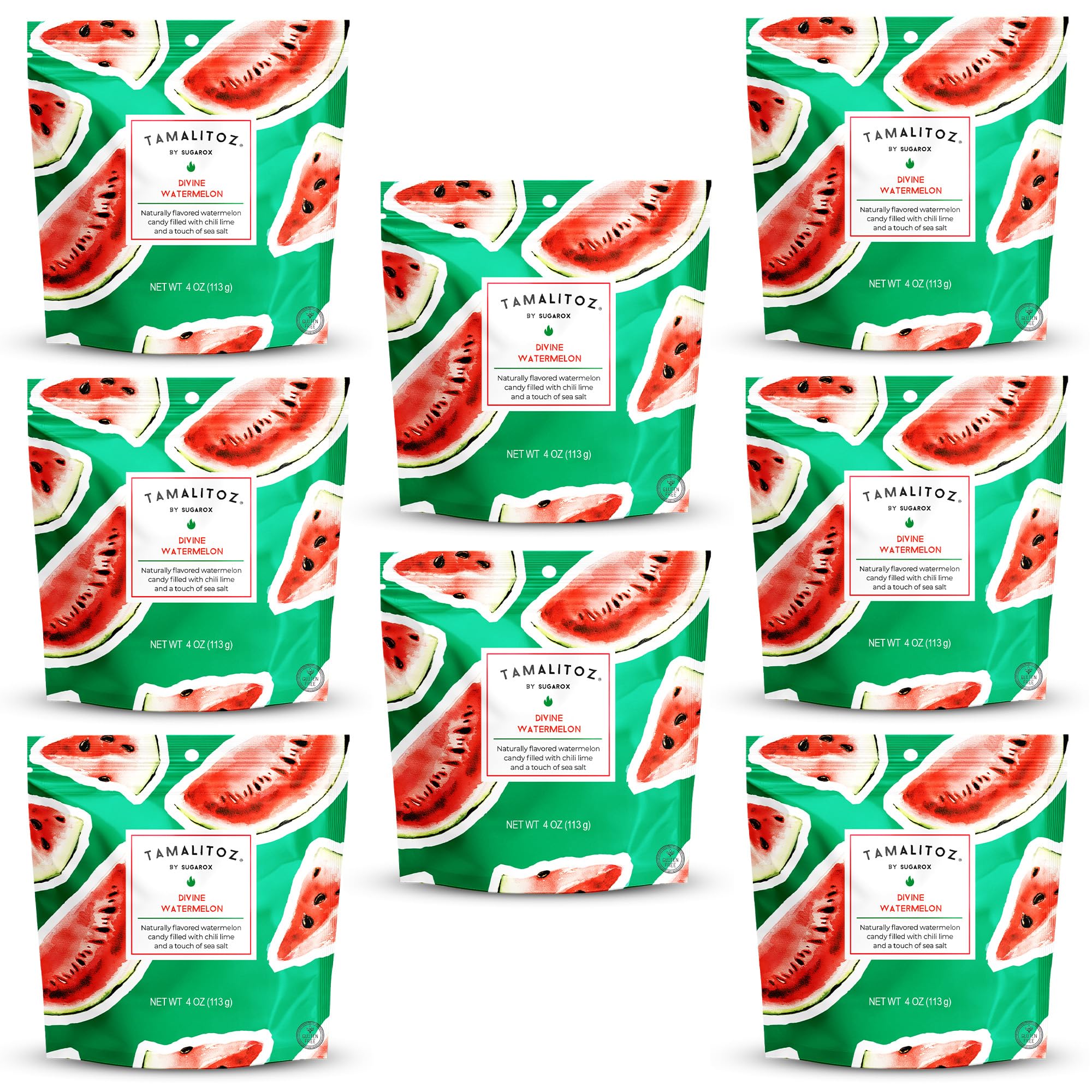 Tamalitoz Variety Pack – Spicy Mexican Hard Candy with Chile, Lime & Sea Salt, 8 Flavors: Mango, Cucumber, Tamarind, Watermelon, Pineapple, Blood Orange, Green Apple, Cherry – 8 Bags (4oz Each)