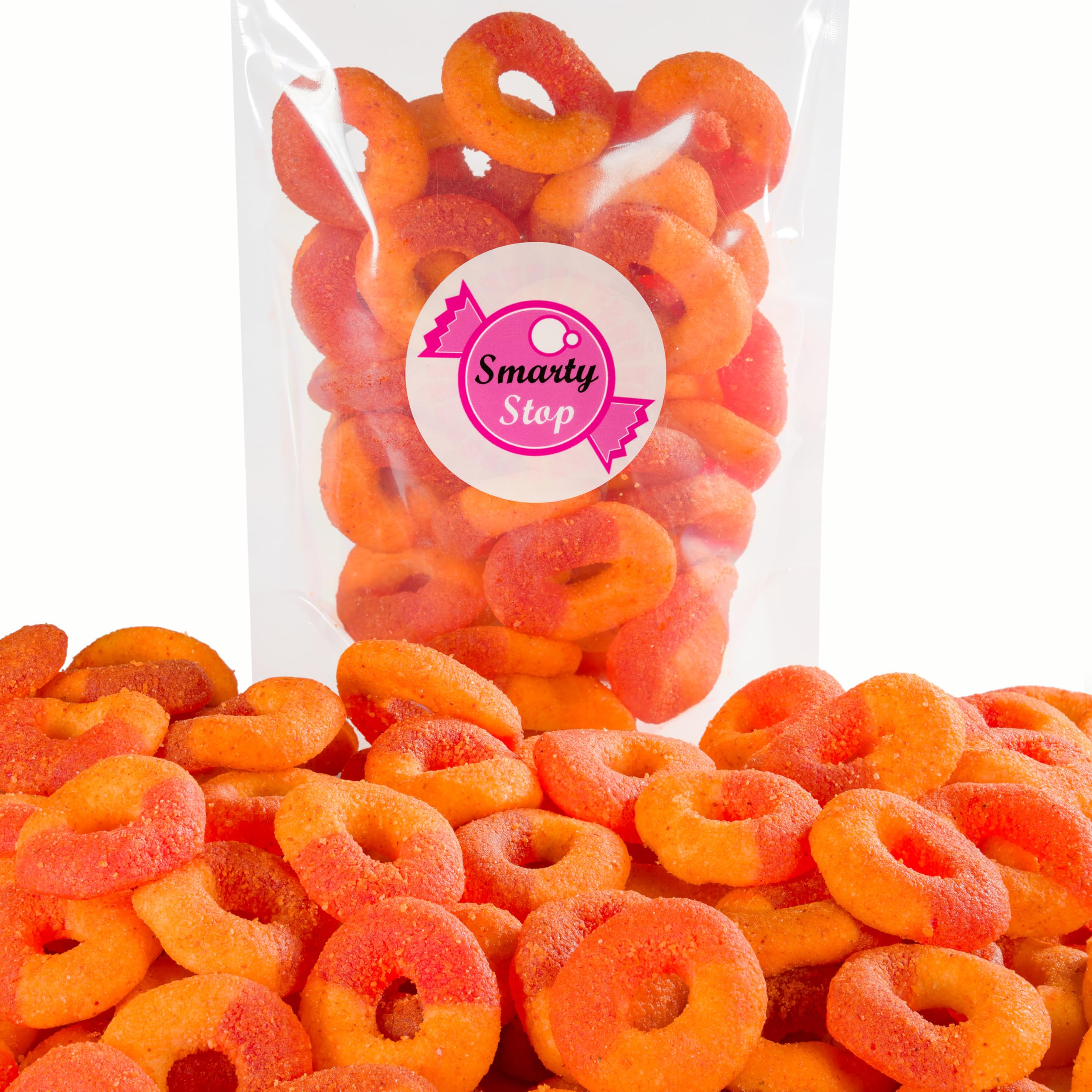 Smarty Stop Chamoy Covered Sour Gummy Candy, 2 lb Bulk Bag (Worm Gummy)