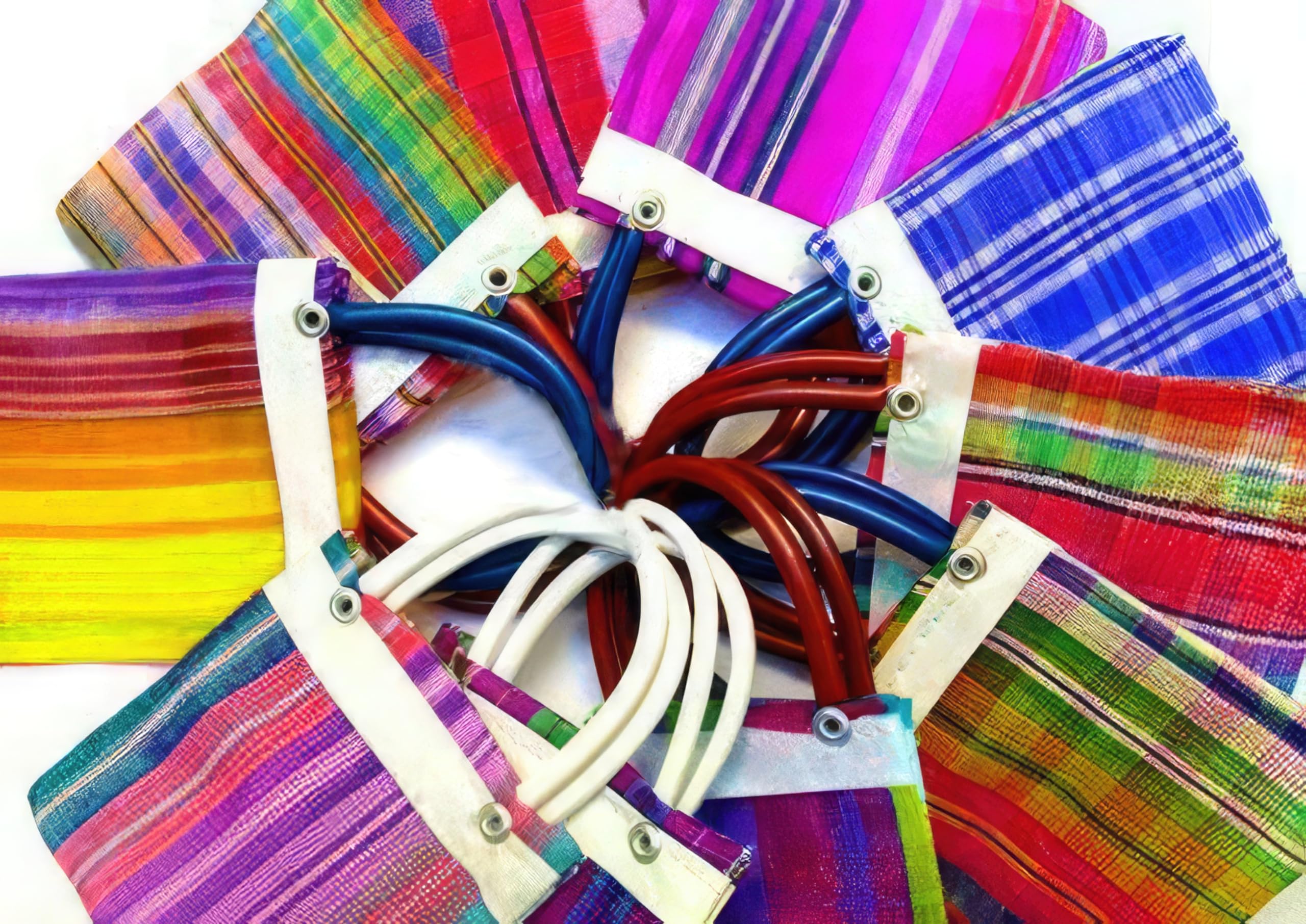 Alondra's Imports NEW (TM) Uniquely Designed Mini Tote Favor Bags - Mexican Candy & Mercado Bags (Mesh) - 10 x 7 - Multi-Colored (24 PACK)
