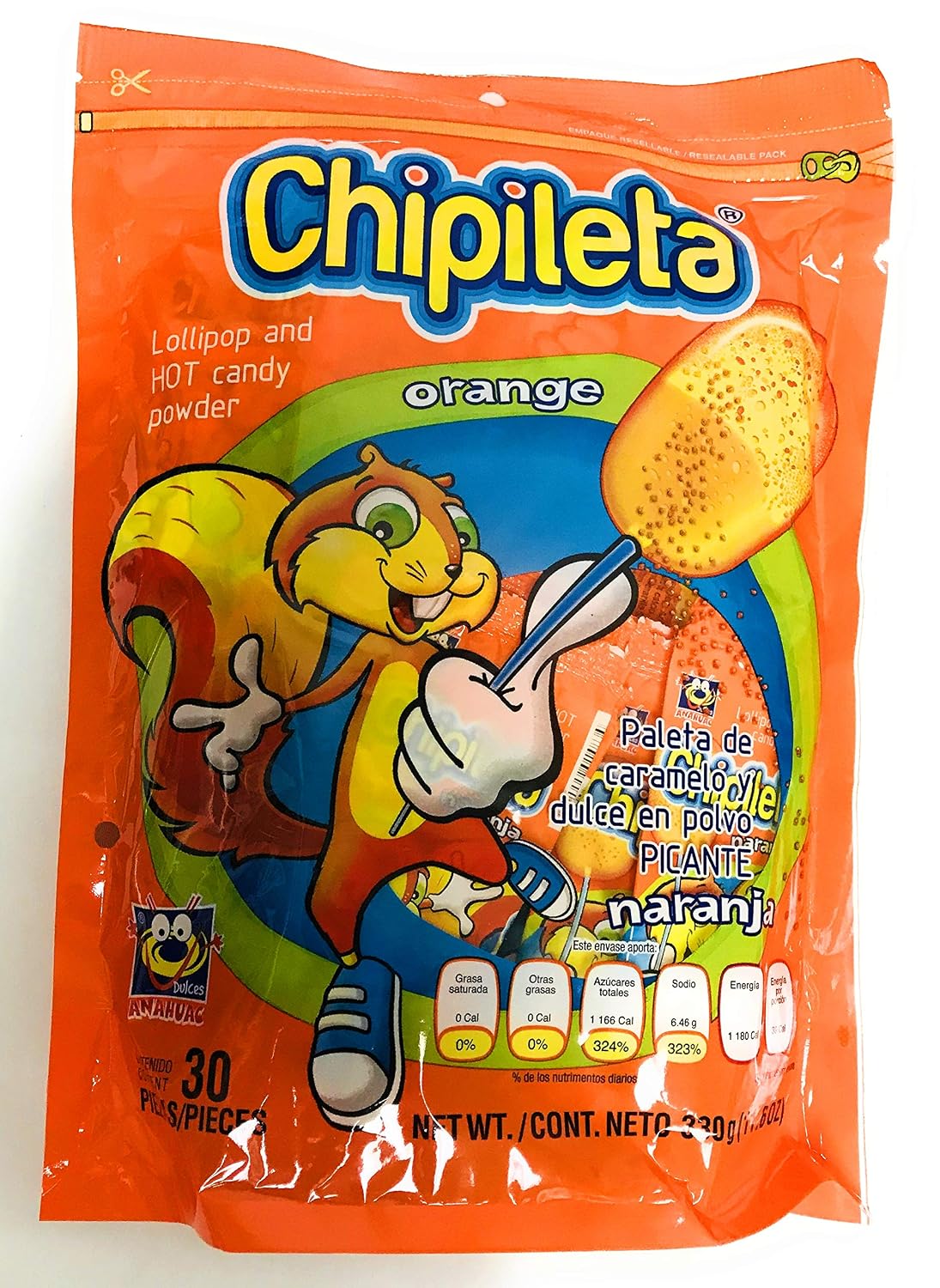 Chipoleta Mix Lollipop and hot candy powder