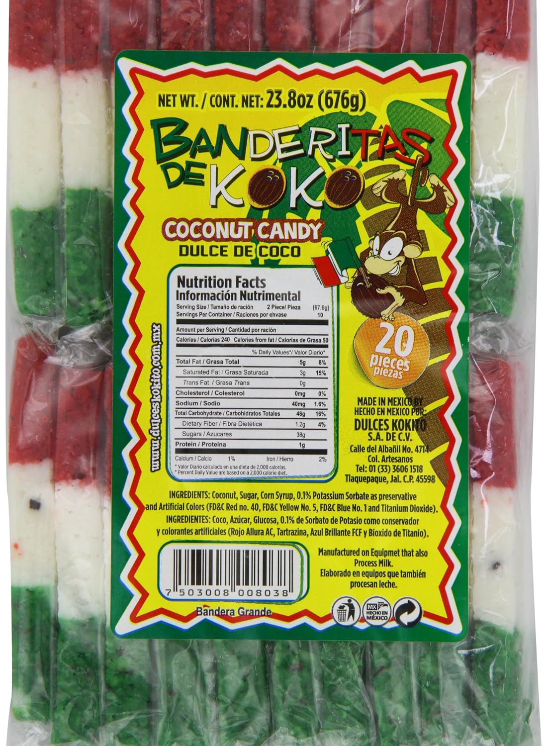 Kokito Banderita De Coco, 1.6 Pound