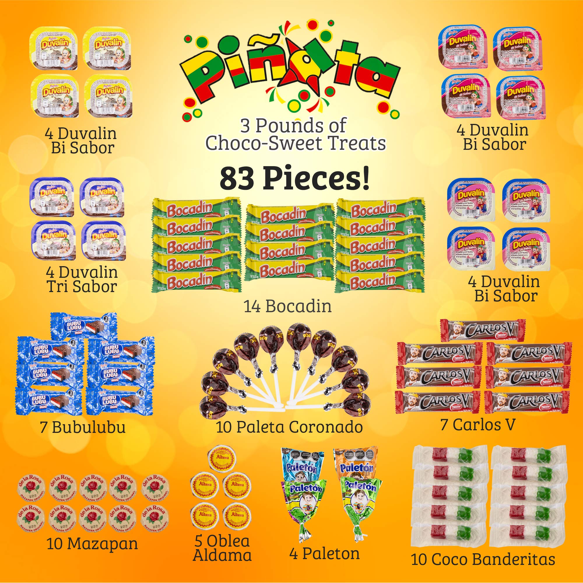 Pinata Mexican Candy Box (Tik Tok Slap Pack Tamarindo (9.9 Ounces)(16 Pieces) Slaps Lollipop Candy DIY Kit