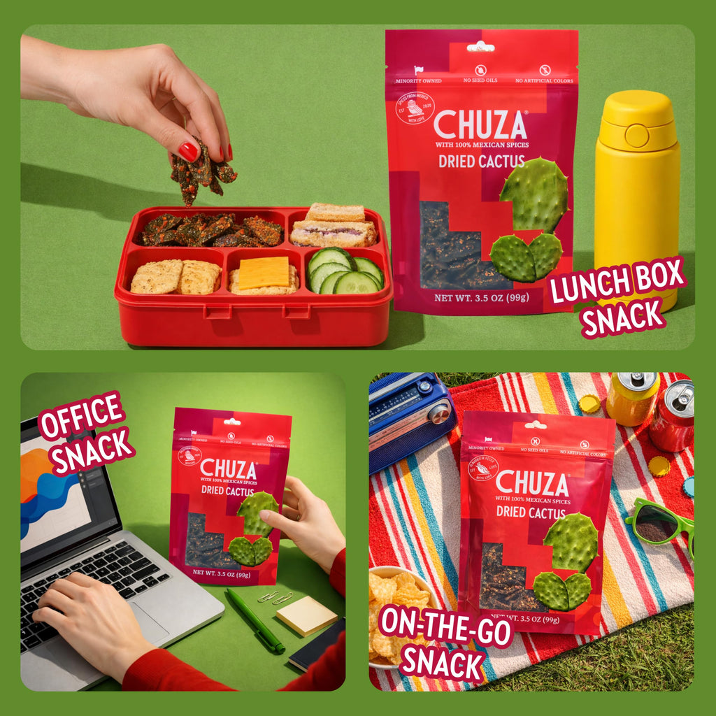 CHUZA Spicy Dried Mango Snacks Bites (4.5 oz. Pack of 2) – Mexican Candy Style Sweet Chili Dried Mango, with Chili Seasoning, Chili Powder, Dried Fruit Snacks, Spicy Snacks