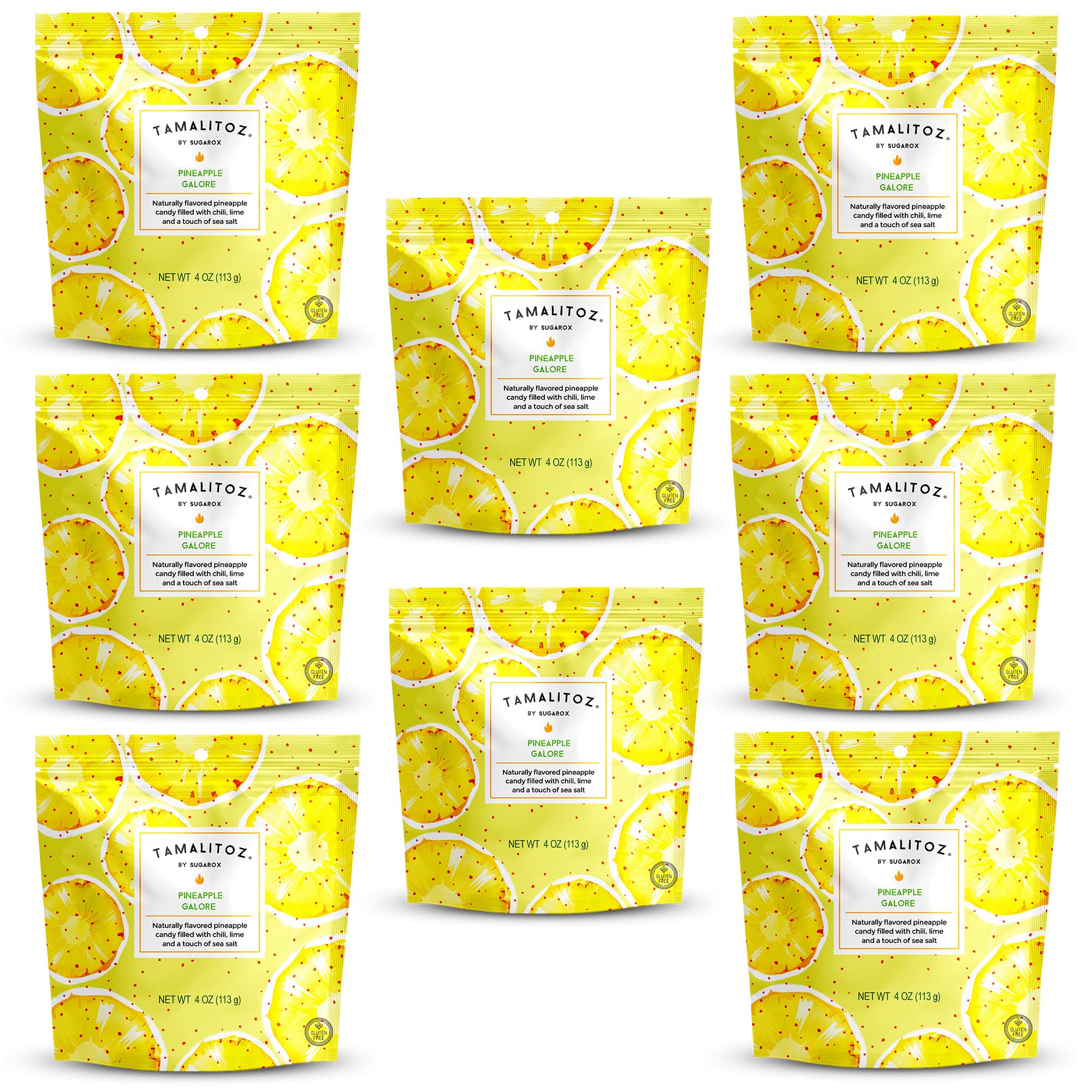 Tamalitoz Variety Pack – Spicy Mexican Hard Candy with Chile, Lime & Sea Salt, 8 Flavors: Mango, Cucumber, Tamarind, Watermelon, Pineapple, Blood Orange, Green Apple, Cherry – 8 Bags (4oz Each)