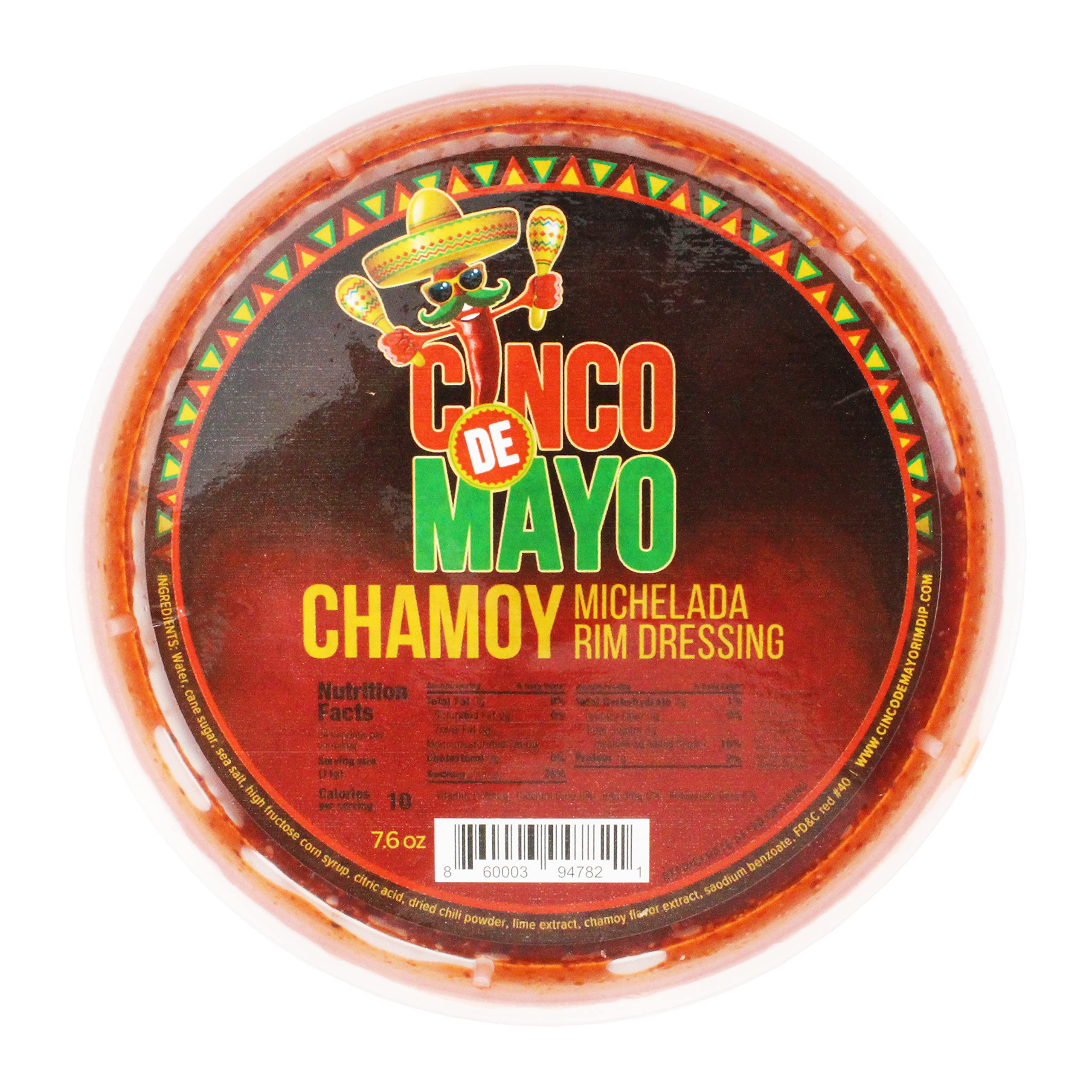 Cinco de Mayo Chamoy Rim Dip Cocktail Rim Dressing (1 x 7.6 oz. Container)