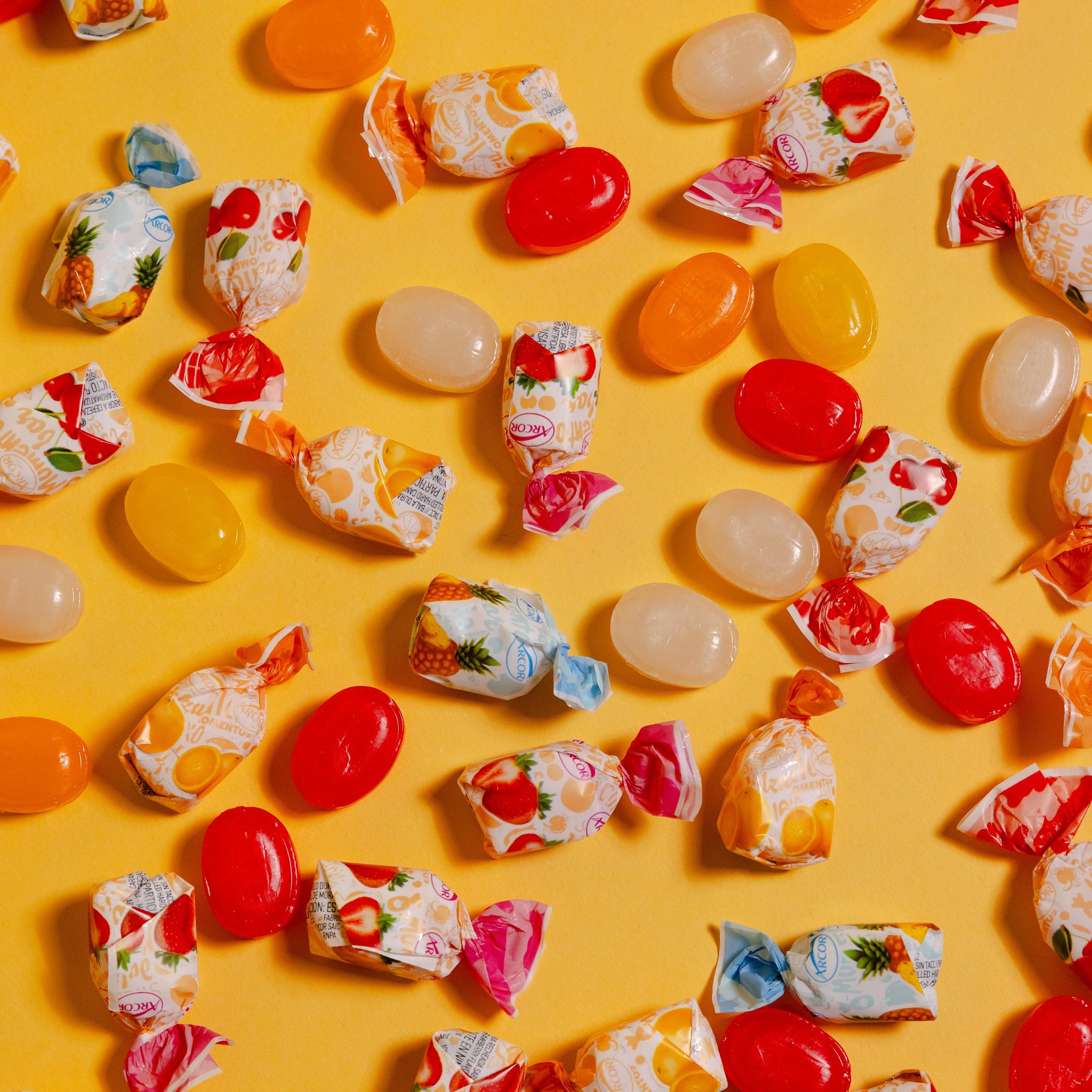 Strawberry Hard Candy Individually Wrapped by Cambie, 2 lbs of Strawberry Candy with a Deliciously Sweet Hard Exterior with a Soft, Fruit-Filled Center
