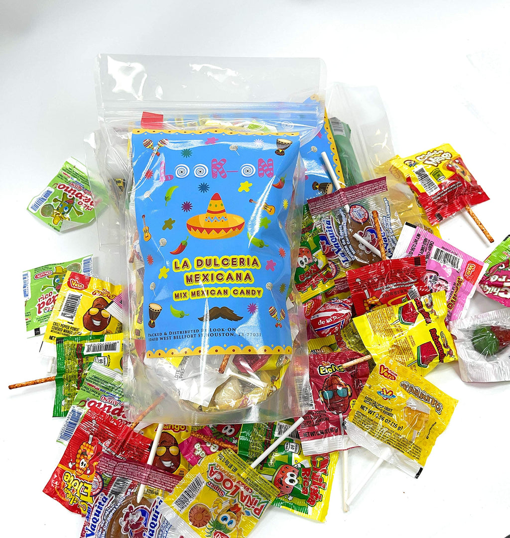 Mexican Candy Lollipops - Dulce Mexicanos Surtidos - Variety Pack of Sweet, Sour, Salty & Spicy - Mexican Candies Snacks (36 Count)