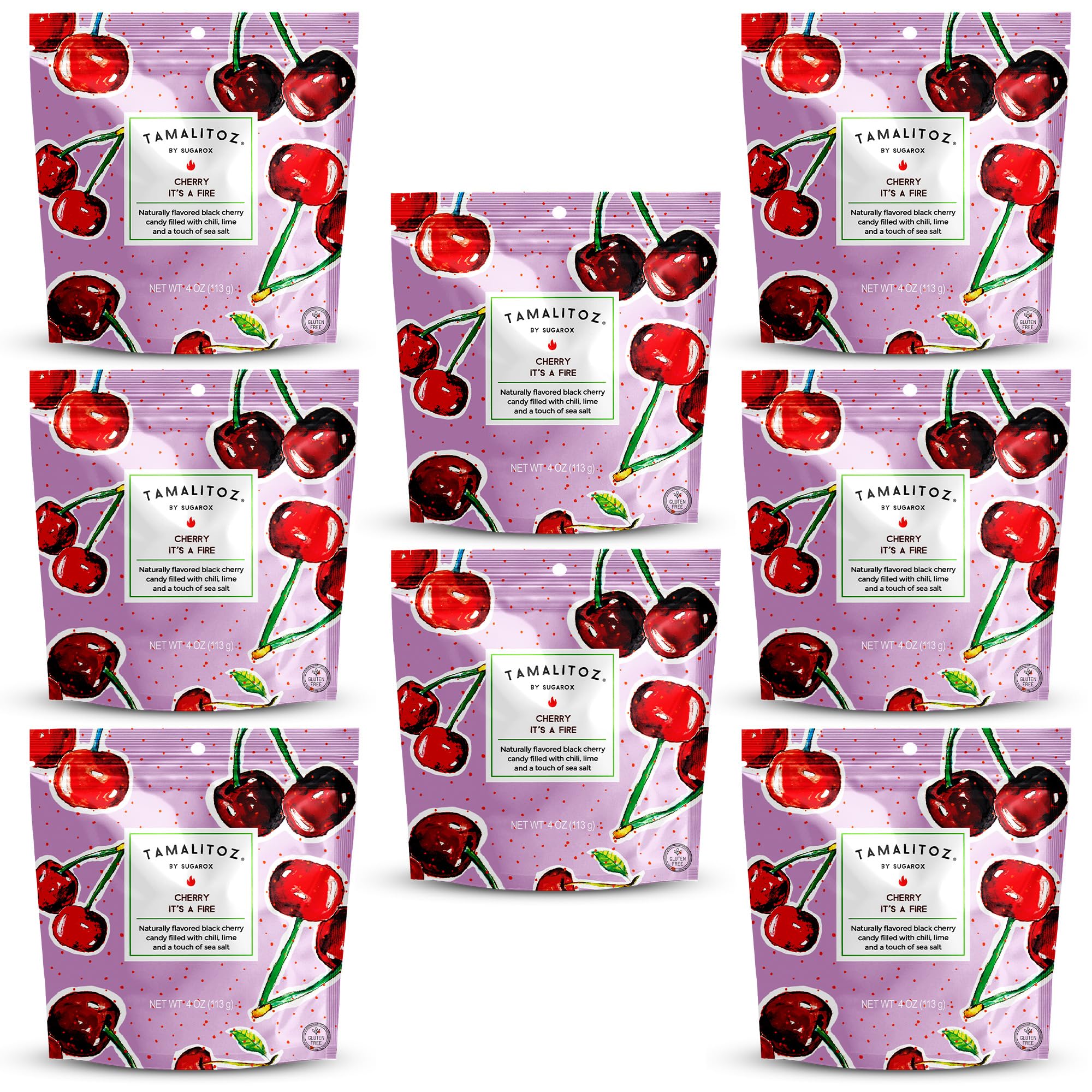 Tamalitoz Variety Pack – Spicy Mexican Hard Candy with Chile, Lime & Sea Salt, 8 Flavors: Mango, Cucumber, Tamarind, Watermelon, Pineapple, Blood Orange, Green Apple, Cherry – 8 Bags (4oz Each)
