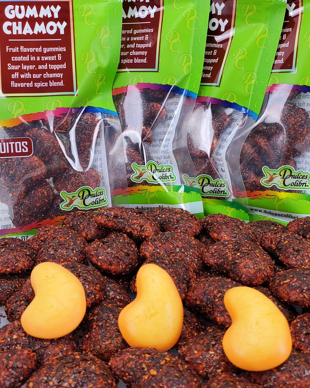 Dry Chamoy Coated Mango Gummies | 9oz Jar | PREMIUM | Mess Free | Authentic Bold Mexican Flavors | Artisan Made, Fresh & Delicious|