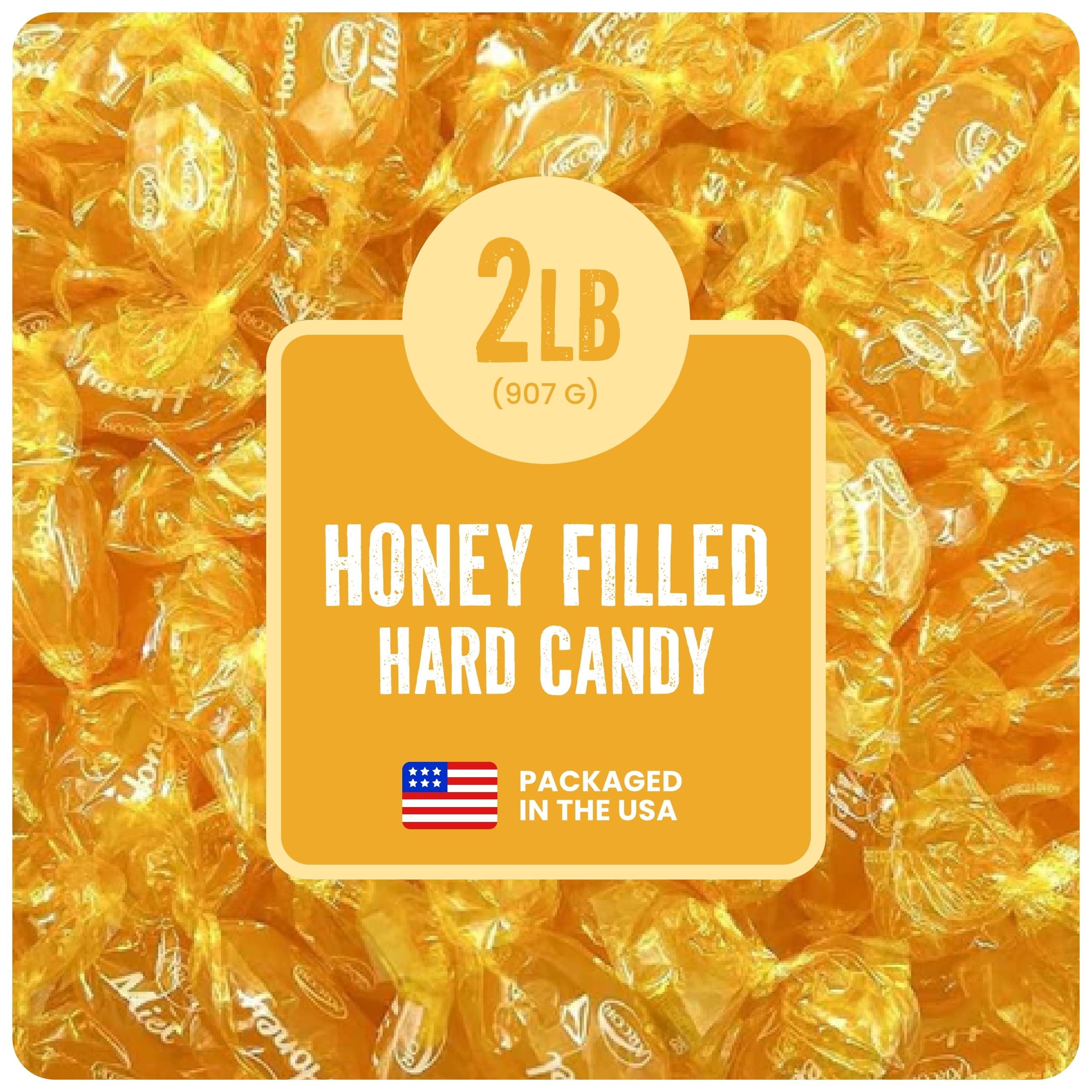 Strawberry Hard Candy Individually Wrapped by Cambie, 2 lbs of Strawberry Candy with a Deliciously Sweet Hard Exterior with a Soft, Fruit-Filled Center