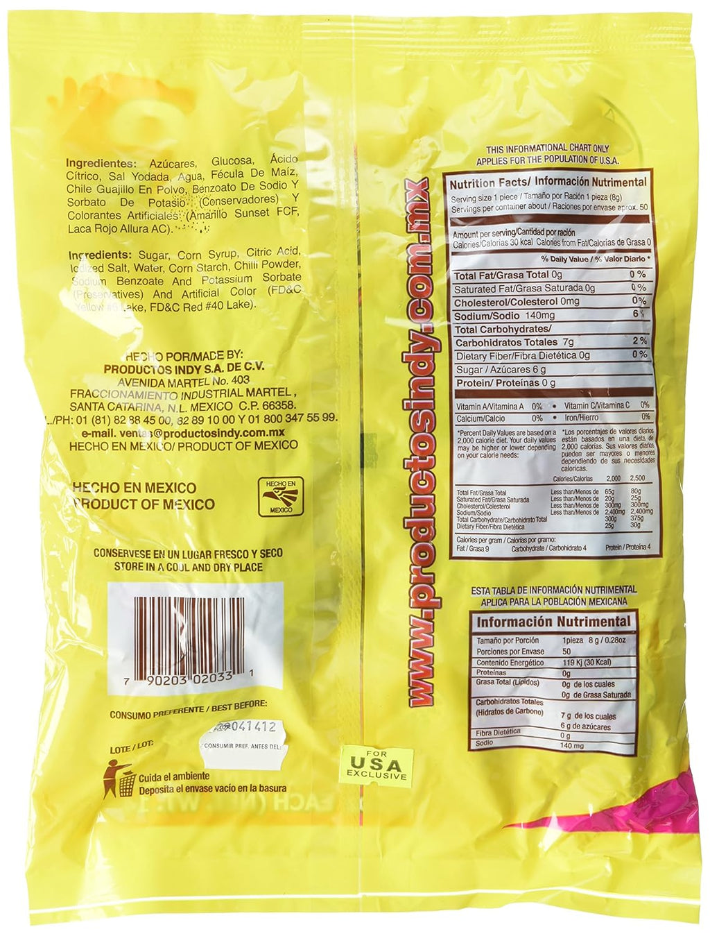 Dedos Mini 50ct Bag
