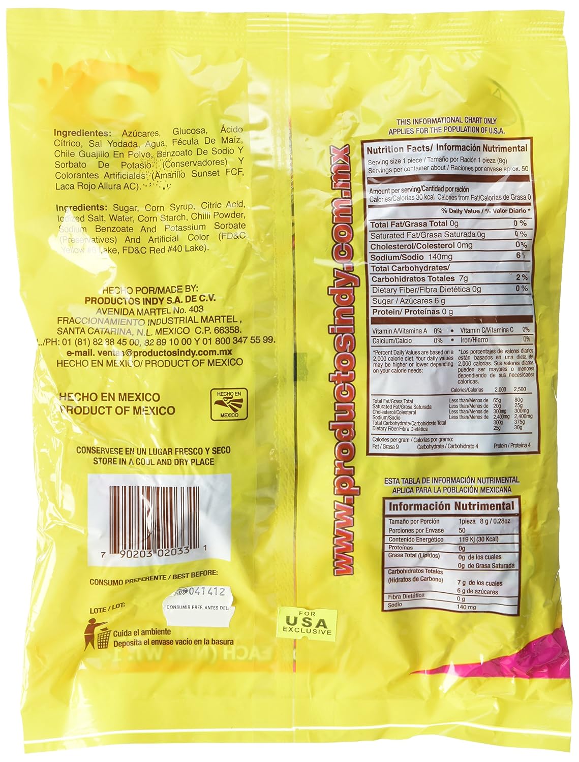 Dedos Mini 50ct Bag