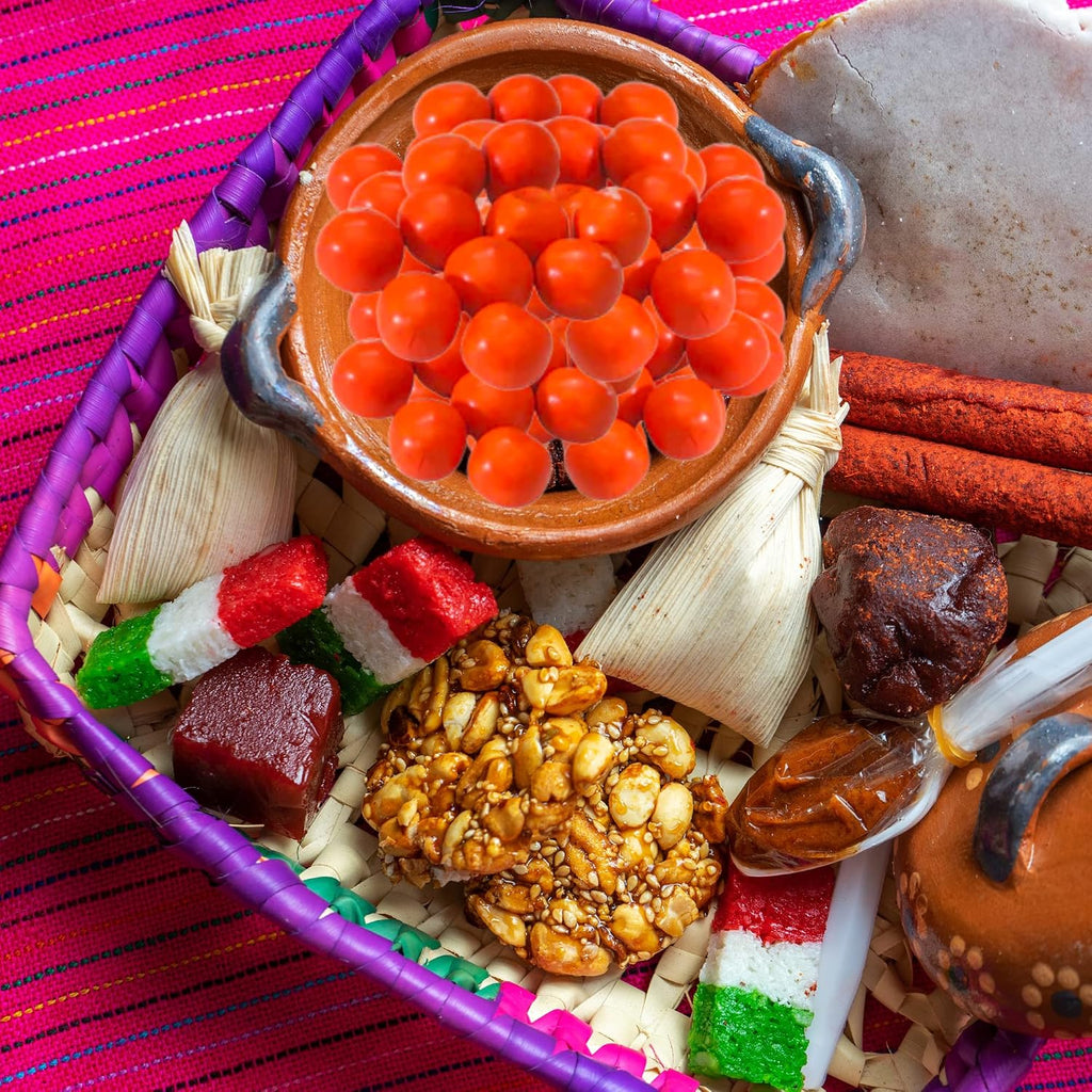 Sweetzo Spicy Mango Pulparindo Mexican Candy Bite Size Hard Shell with Tamarind Pulp Soft Center, Individual Single Serving On the Go Bags, Hispanic Candies Goody Bag Fillers (Pack of 6)