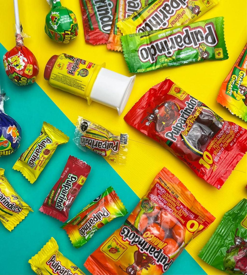 Mexgrim Mexican Candy Variety Pack, 3 lbs.Bag Individually Wrapped,Dulces Mexicanos, Bulk Mix filled with Pulparind, Perfect for piñata stuffers & Mexican Party