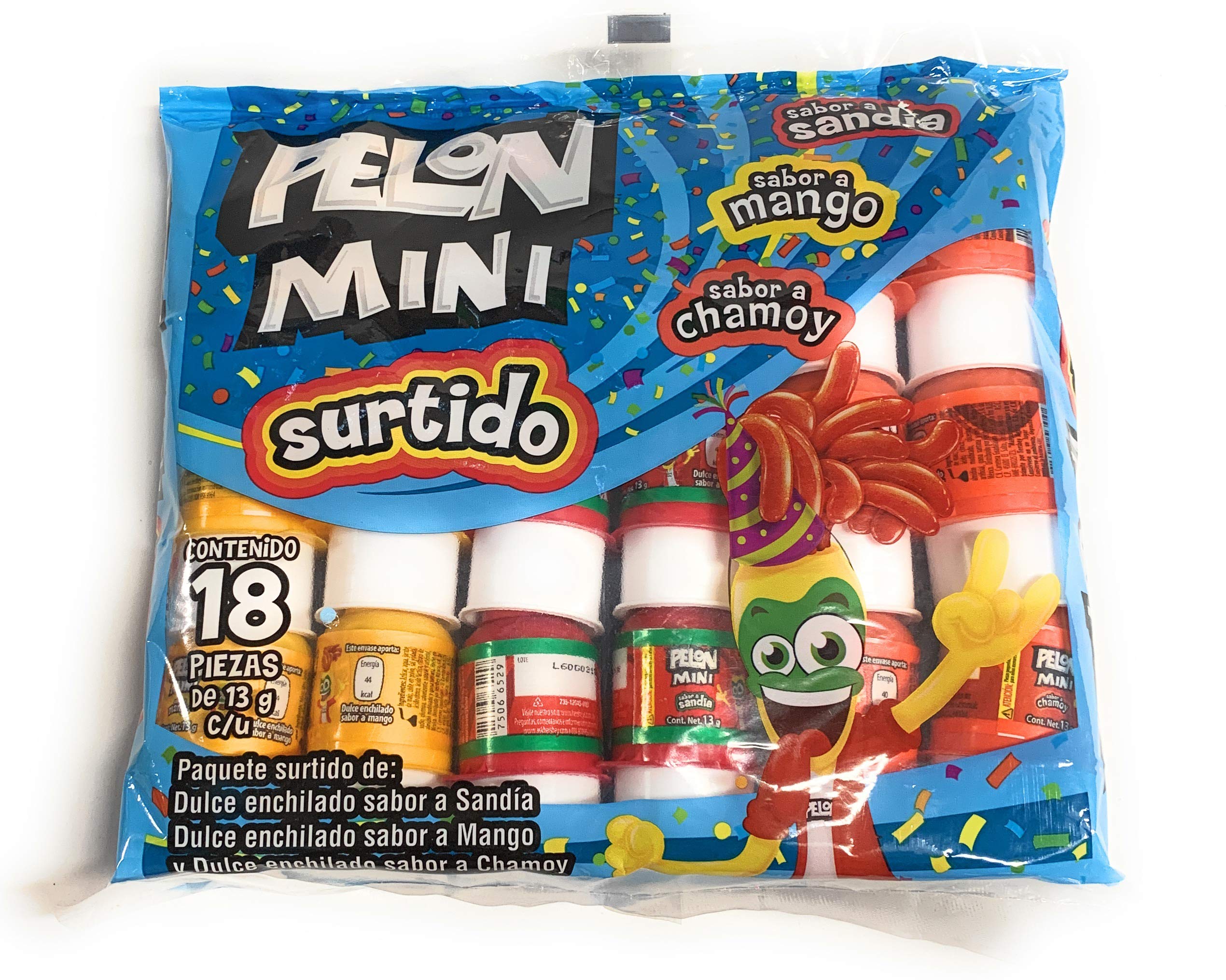 Tamarind Candy Flavor MINI Pelon Pelo Rico, Dulce De Tamarindo, 13 gr. (36 Pack)