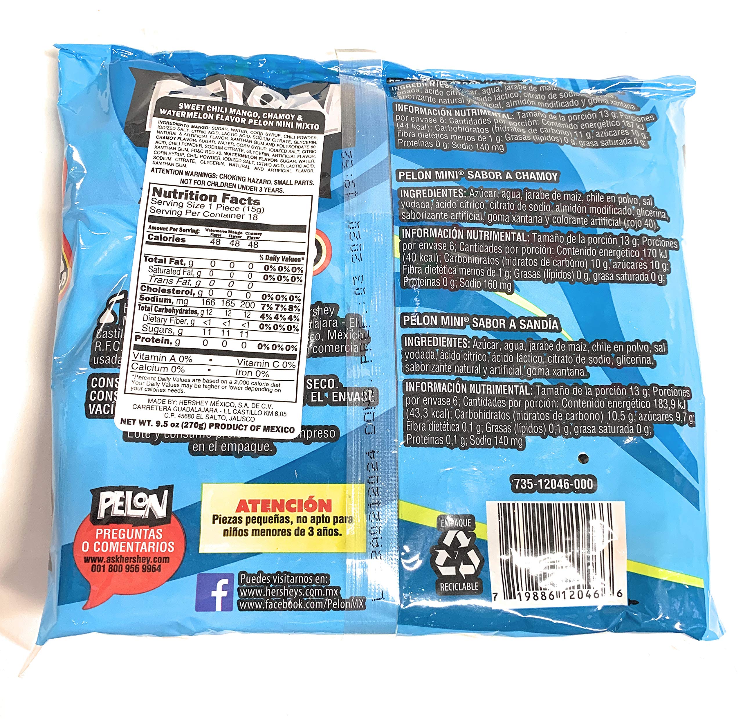 Tamarind Candy Flavor MINI Pelon Pelo Rico, Dulce De Tamarindo, 13 gr. (36 Pack)
