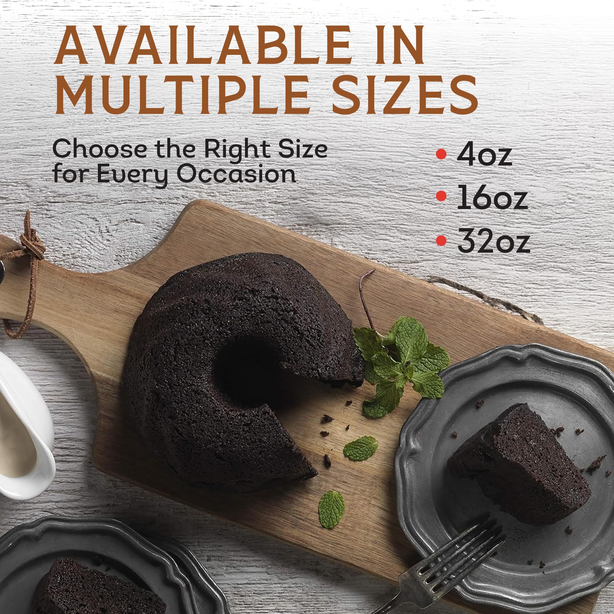TORTUGA Provenance Rum Cake Variety Pack – 4 oz. - 6 Pack - The Perfect Premium Gourmet Gift for Stocking Stuffers, Gift Baskets, and Christmas Gifts - Great Mini Cakes for Delivery