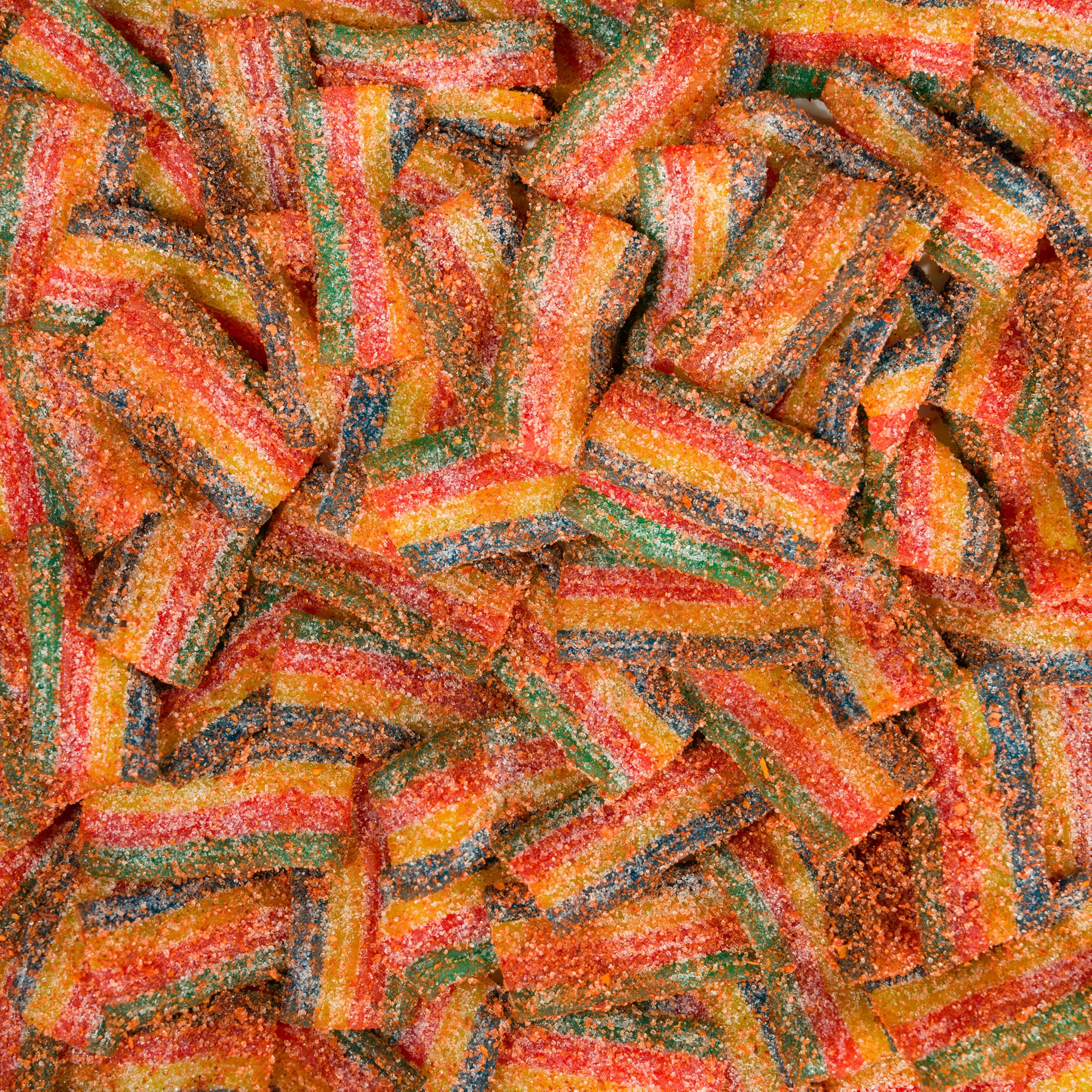 Smarty Stop Chamoy Covered Sour Gummy Candy, 2 lb Bulk Bag (Worm Gummy)