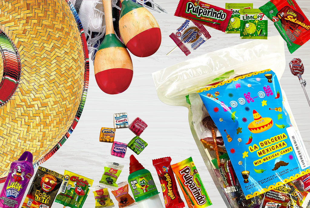 Mexican Candy Mix Dulces Mexicanos surtidos candy, Such as Sweet, Sour and Chili with Tangy taste of our Variety Pack (50 Count) by LookOn.