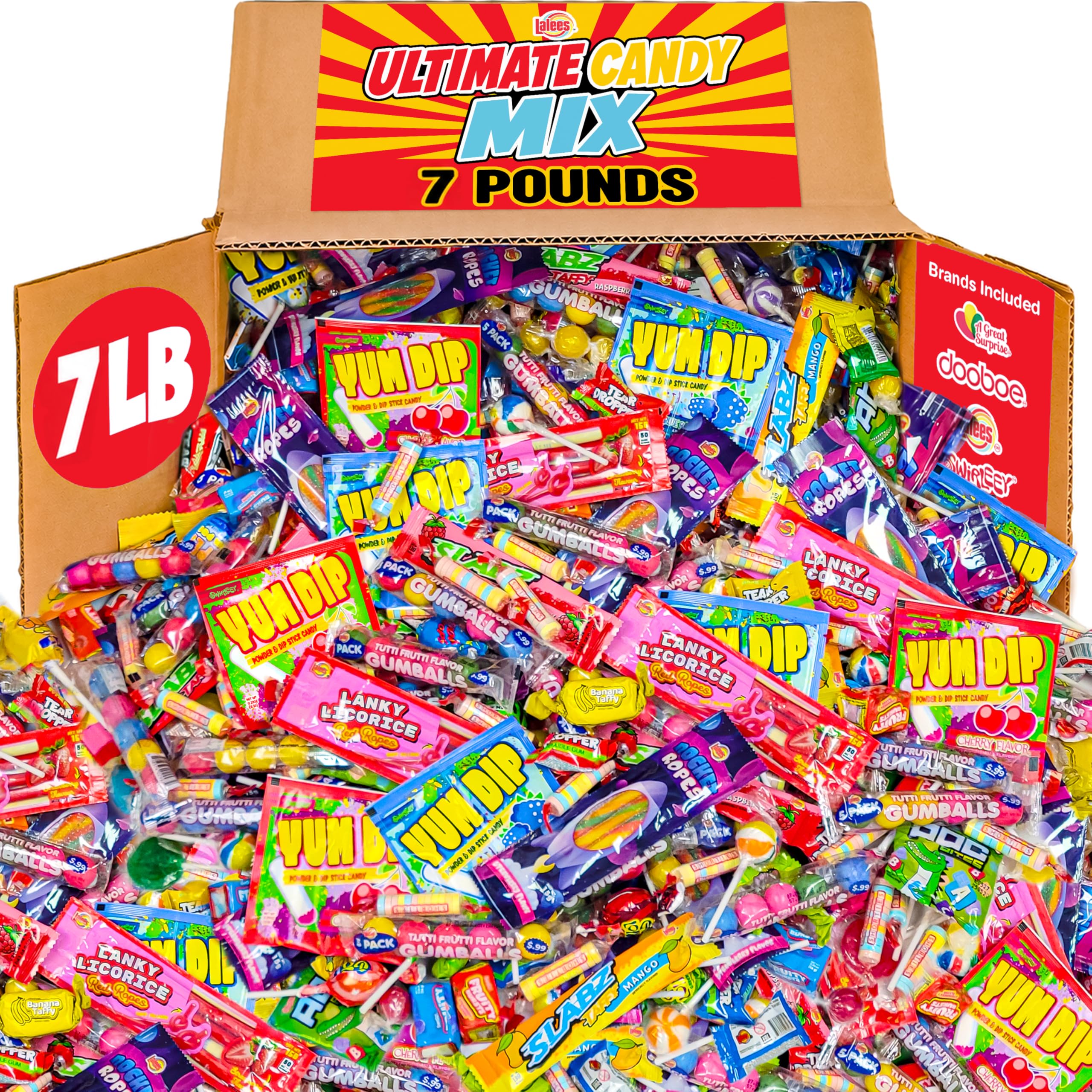 Pinata Candy - Novelty Assorted Candies Individually Wrapped - Bulk Candy Favors for Office, Goodie Bags, Birthday Parties, Treats (4 Pounds)