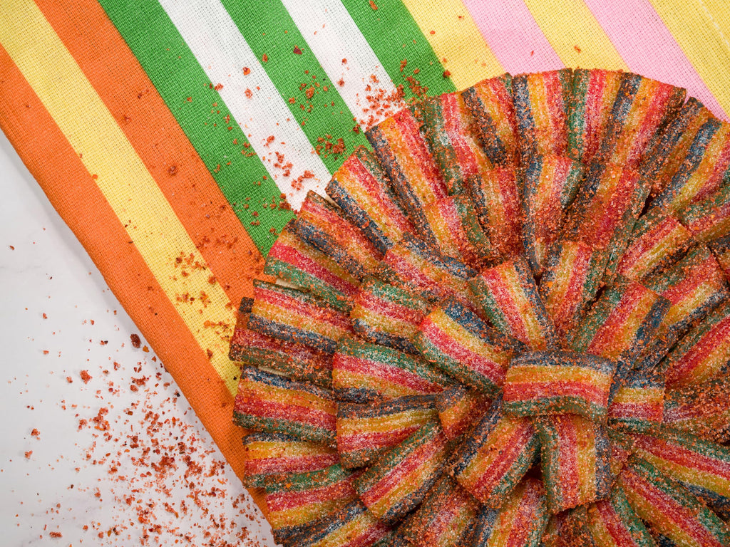 Smarty Stop Chamoy Covered Sour Gummy Candy, 2 lb Bulk Bag (Worm Gummy)
